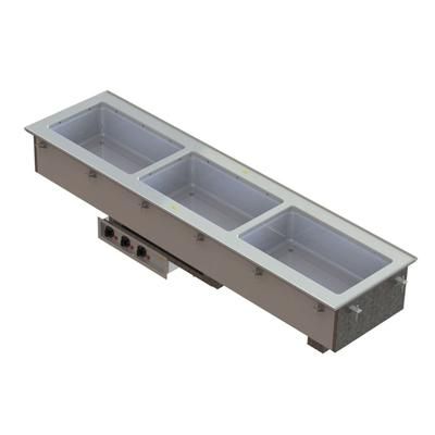 Vollrath 36648 Drop-In Hot Food Well w/ 3 Full Size Pan Capacity, 208 240v/1ph, Stainless Steel