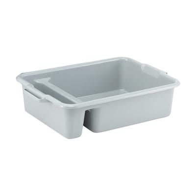 Vollrath 52632 Signature Bus Box w/ 2 Compartments - 23" x 17 1/2" x 6", Gray
