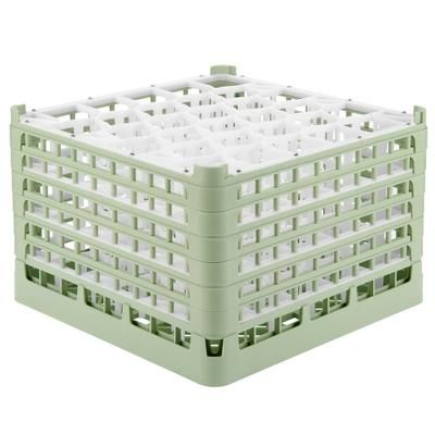 Vollrath 52849 1 Signature Lemon Drop Glass Rack w/ (30) Compartments - Green