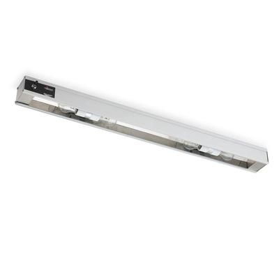 Vollrath 7286901 72" Strip Display Light - (10) 40 Watt Bulb, Built In Toggle Control, 120v, Silver