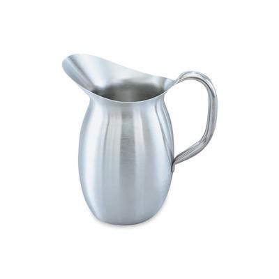 Vollrath 82030 100 oz Stainless Steel Pitcher w/ Satin Finish, 3 1/8 Quart, Silver