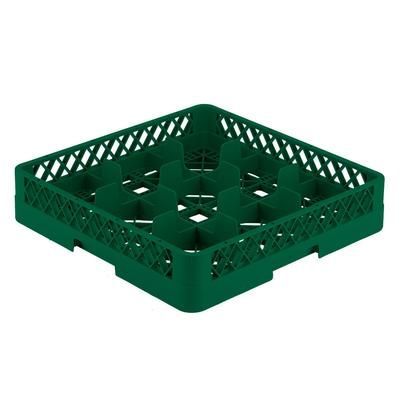 Vollrath TR10 19 Full-Size Dishwasher Glassware Rack, 9 Compartment, Green