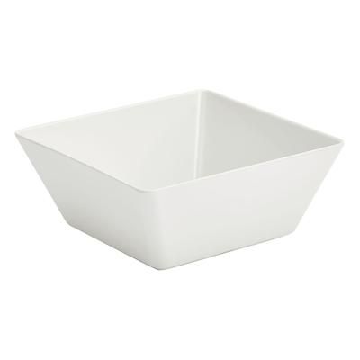 Vollrath V22203 3 qt Square Melamine Serving Bowl, White