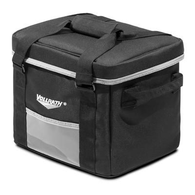 Vollrath VDBS100 Insulated Catering Bag w/ Carrying Straps - 10"W x 10"D x 12"H, Black, 6 Large Beverages