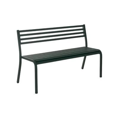 emu E158 (24) 50 1/2" Segno Stacking Bench - Indoor/Outdoor, Steel Frame, Antique Black, Powder Coated