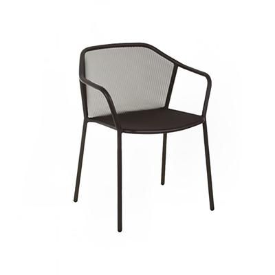 emu E522 (73) Darwin Indoor/Outdoor Stackable Armchair - Steel, Gray, Steel Frame, Cement