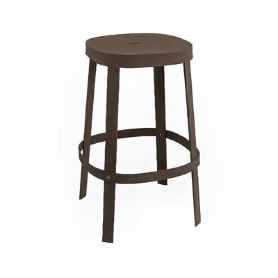 emu E657 (22) 29 1/2" Thor Barstool w/ Solid Seat - Steel, Antique Iron, Indoor/Outdoor, Powder Coated Steel, Gray