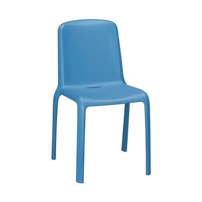 emu B9007 (14) Milo Indoor/Outdoor Stackable Side Chair - Plastic, Blue, Polypropylene
