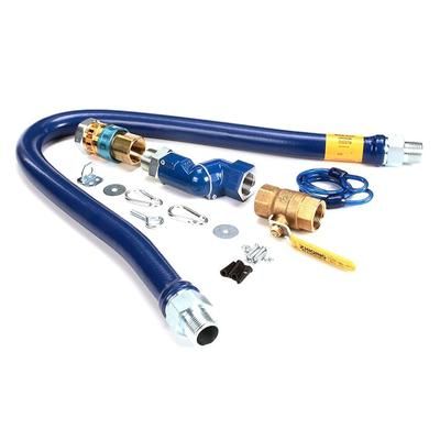 Dormont 16100KITS48 48" Gas Connector Kit w/ 1" Male/Male Couplings, Stainless Steel