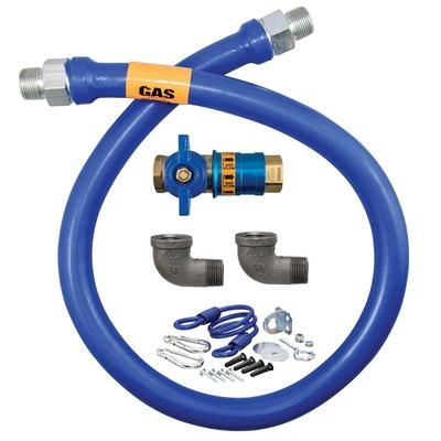 Dormont 1675KITCF48 48" Gas Connector Kit w/ 3/4" Male/Male Couplings, Stainless Steel