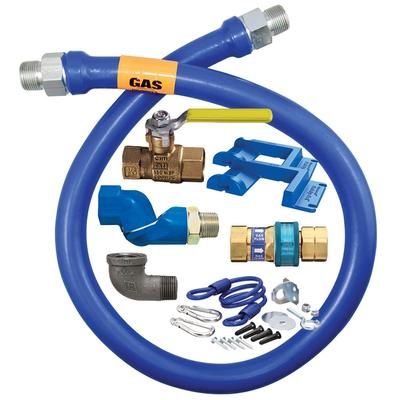 Dormont 1675KITS48PS 48" Gas Connector Kit w/ 3/4" Male/Male Couplings, Stainless Steel