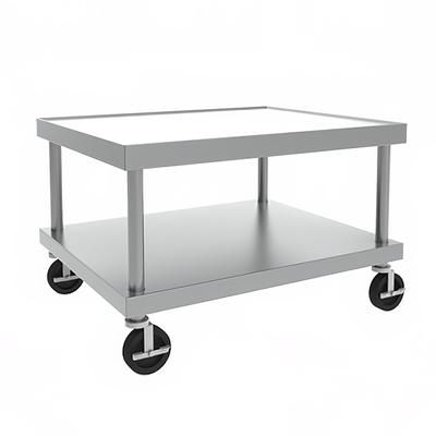 Vulcan STAND/C-60 Equipment Stand, 60 x 24" w/ Marine Edge, 5" Casters, Stainless Steel
