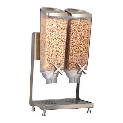 Rosseto EZP2746 Countertop Dry Food Dispenser, (2) 1 gal Hoppers, Stainless Steel