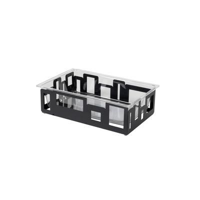 Rosseto SM113 Rectangular Ice Tub - 21x13x6" Acrylic/Black