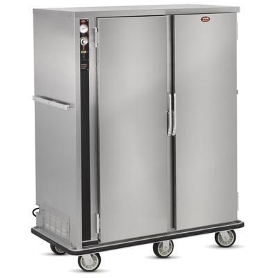 FWE P-144-2 144 Plate Heated Meal Delivery Cart, 120v, Silver