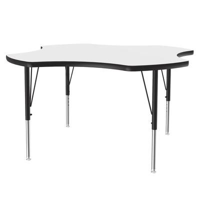 Correll A48-CLO-36-09-09 48" Square Activity Table w/ 1 1/4" High Pressure Top, White