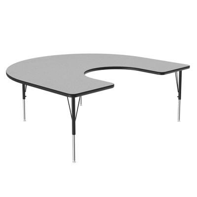 Correll A6066-HOR-15-09-09 Activity Table w/ 1 1/4" High Pressure Top, 66"W x 60"D, Gray Granite