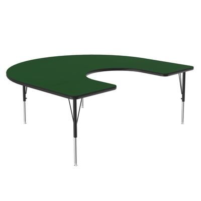 Correll A6066-HOR-39-09-09 Activity Table w/ 1 1/4" High Pressure Top, 66"W x 60"D, Green