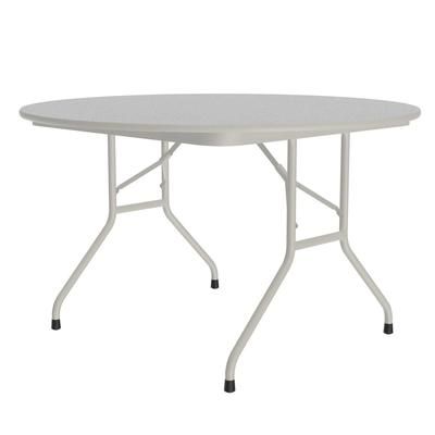 Correll CF48MR-15 48" Round Folding Table w/ Gray Granite Top, 29"H