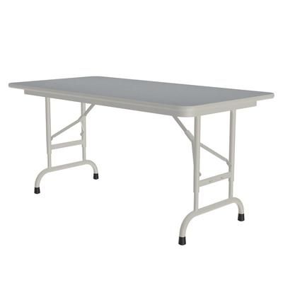 Correll CFA2448PX-15 48" Rectangular Folding Table w/ Gray Granite Top, 32"H