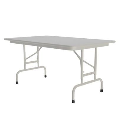 Correll CFA3048M-15 48" Rectangular Folding Table w/ Gray Granite Melamine Top, 32"H