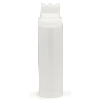Tablecraft 12463C3 24 oz SelectTop Squeeze Dispenser, Natural, Three Tip Top