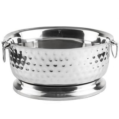 Tablecraft BT1815 4 9/10 gal Oval Cooling Tub - 18"L x 15 1/4"W x 8 3/4"H, Stainless Steel