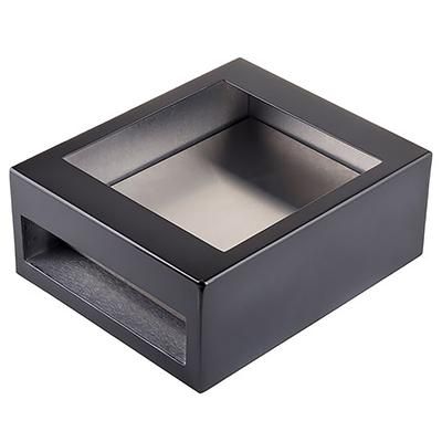 Tablecraft CW40214RSA Half Size Cooling Station w/ 1 CW60101, Rectangular, Random Swirl Finish, Silver