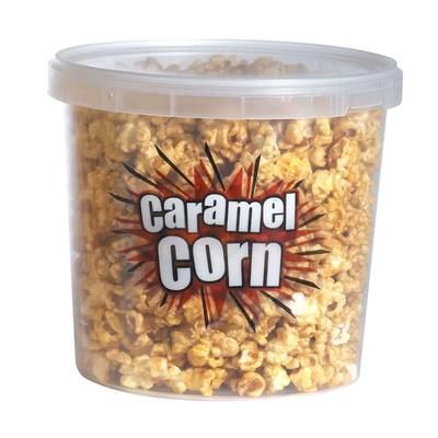 Gold Medal 2136 14 oz Large Disposable Caramel Corn Container w/ Lids, 175/Case, 14 Ounce, Clear