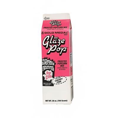 Gold Medal 2521 Cherry Pink Glaze Pop w/ (12) 28 oz Cartons