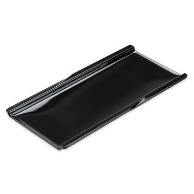 GET 140-1-BK Rectangular Plate, 9 1/2" x 4 1/4", Melamine, Black