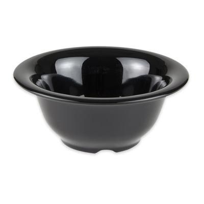 GET B-105-BK Black Elegance 10 oz Round Melamine Dinner Bowl, Black