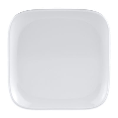 GET CS-6114-W 4" Square Melamine Bread Plate, White