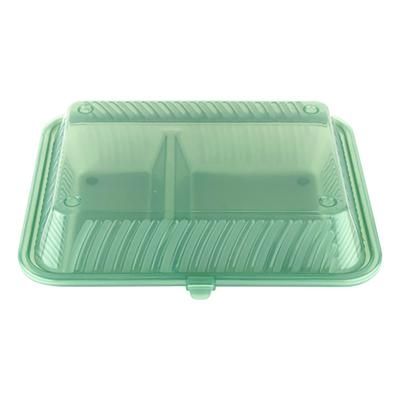GET EC-15-2-JA Rectangular To Go Food Container - 10" x 8", Polypropylene, Jade, Green