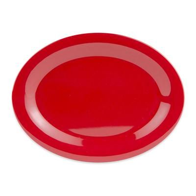 GET OP-950-RSP 9 3/4" x 7 1/4" Oval Red Sensation Platter - Melamine, Red, 24/Case