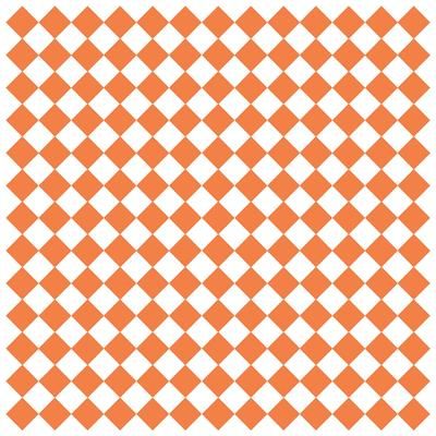 GET P-ORC-1212-W 12" Square Sandwich/Deli Wrap Paper - Paper, Orange & White Checker, Orange/White Checkers, 12" x 12", Case of 1000