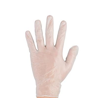 Rofson VEX104 Disposable Vinyl Gloves - Powdered, Opaque, X-Large, Semi-transparent
