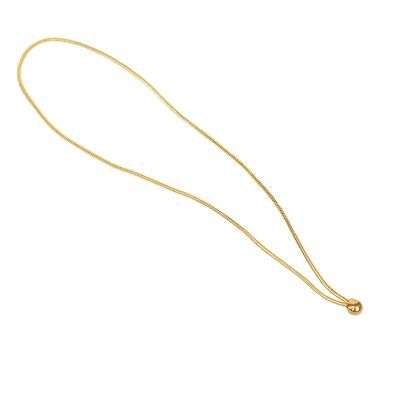 Risch 8" GOLD BALL 8" Elastic Loop w/ Ball, Gold, Pack of 100