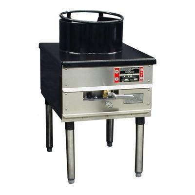 Town SR-24-M-SS-P 13" Mandarin Wok Range, 3/16" Steel Top, Rear Gas Connection, Liquid Propane, Stainless Steel, Gas Type: LP