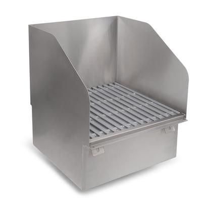 John Boos PBMS-FMFG-SSLR-X Floor Mount Mop Sink w/ 10"D Bowl, Side Splashes, Stainless Steel