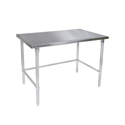 John Boos ST4-3684SSK 84" 14 ga Work Table w/ Undershelf & 300 Series Stainless Steel Flat Top