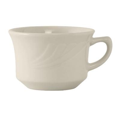 Tuxton YEF-0752 7 oz Monterey Cup - Ceramic, American White, 3 Dozen