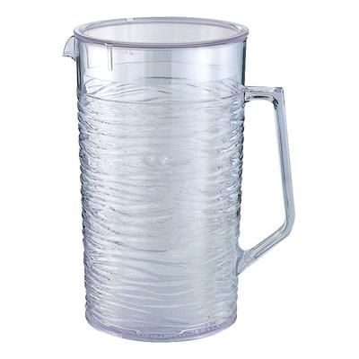 Service Ideas SI2LITCL 67 3/5 oz Plastic Pitcher w/ Lid, Clear
