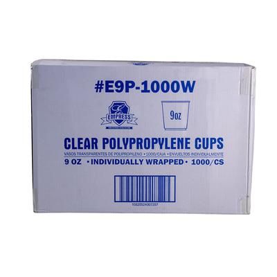 Empress E9P-1000W (51192) 9 oz Wrapped Cup - Polypropylene, Clear