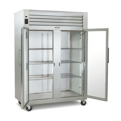 Traulsen RHF232W-FHG Full Height Insulated Mobile Heated Cabinet w/ 6 Pan Capacity, 208v/1ph, 2 Sections, Reach In, Stainless Steel