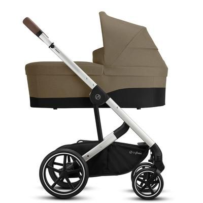 Cybex Balios S Lux Full Size Stroller + Cot S Bassinet Bundle - Classic Beige