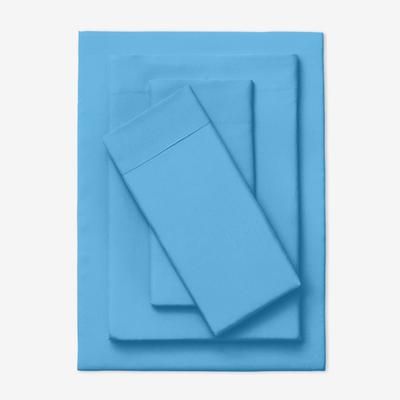 BH Studio Solid Microfiber Sheet Set by BH Studio in Marine Blue (Size CALKNG)