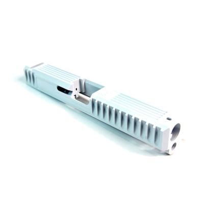 Gun Cuts Bulldog Slide for Glock 17 No Optic Cut Stormtooper White GC-G17-BUL-SWH-NO
