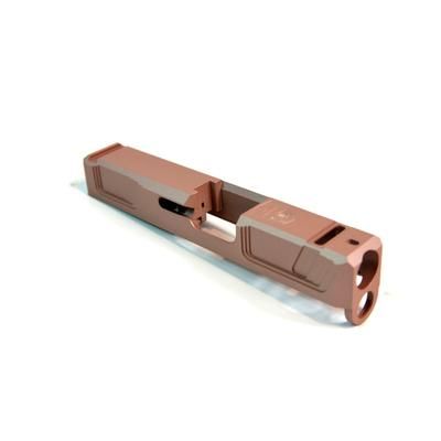 Gun Cuts Raider Slide for Glock 26 No Optic Cut Rose Gold GC-G26-RAI-RGO-NO
