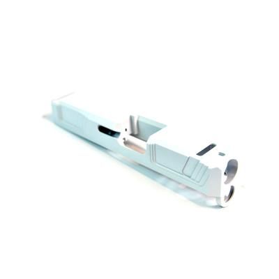 Gun Cuts Raider Slide for Glock 26 No Optic Cut Stormtooper White GC-G26-RAI-SWH-NO